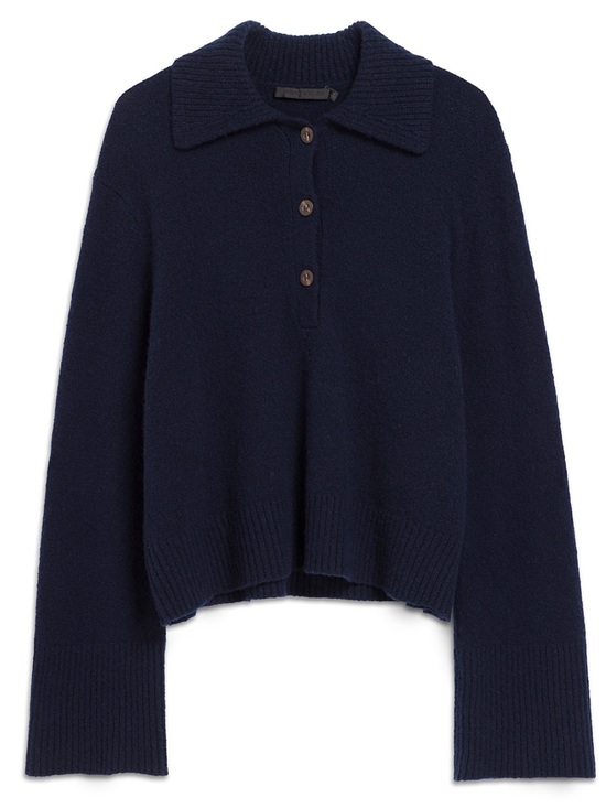 Jenni Kayne Sweaters - Jenni Kayne cashmere Stevie polo navy S